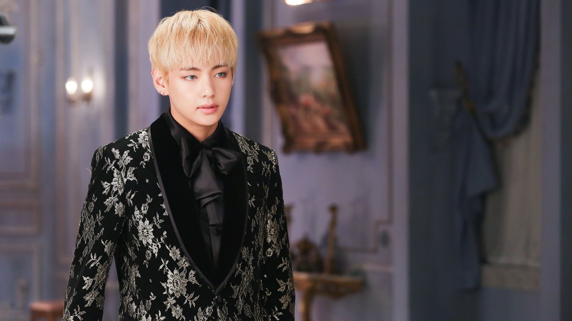 V BTS giacca elegante, 1920x1080 Full HD, PC
