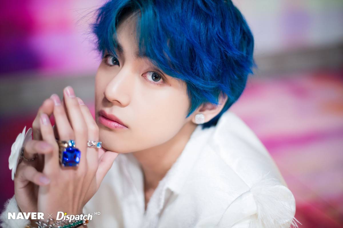 V BTS capelli blu, 1200x800 HD, PC