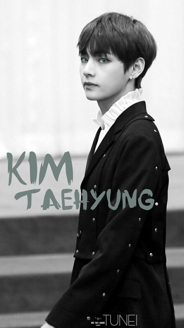 BTS V Kim Taehyung bianco nero, 720x1280 Verticale, POCO