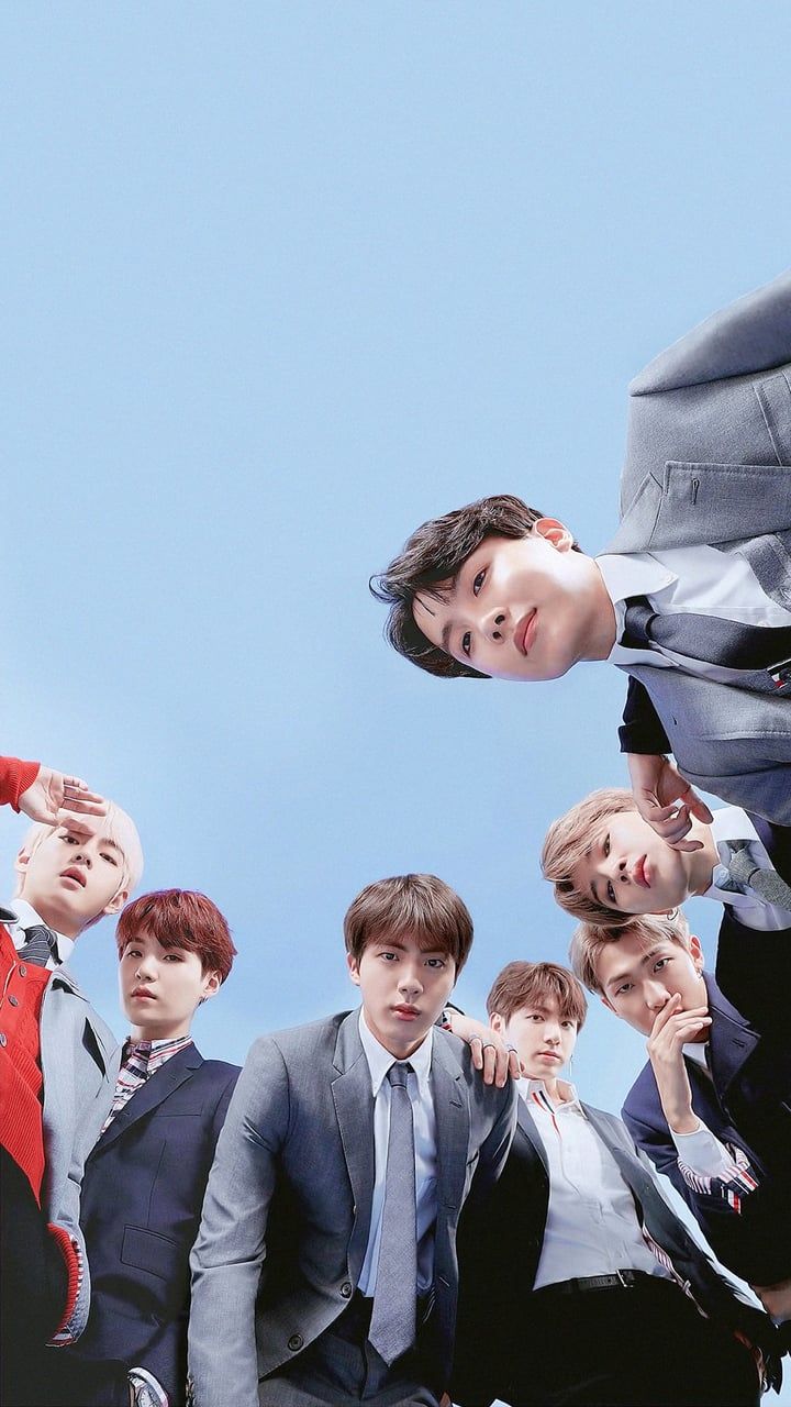 BTS azzurro completo elegante, 720x1280 Verticale, Telefono