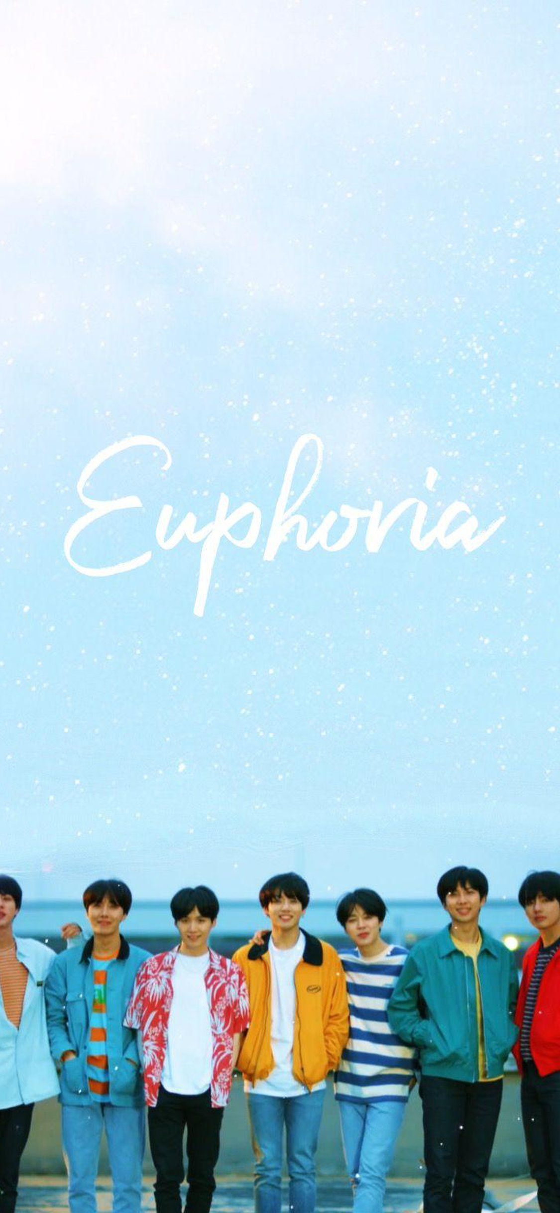 BTS Euphoria spiaggia azzurro, 1125x2436 Verticale, Mobile