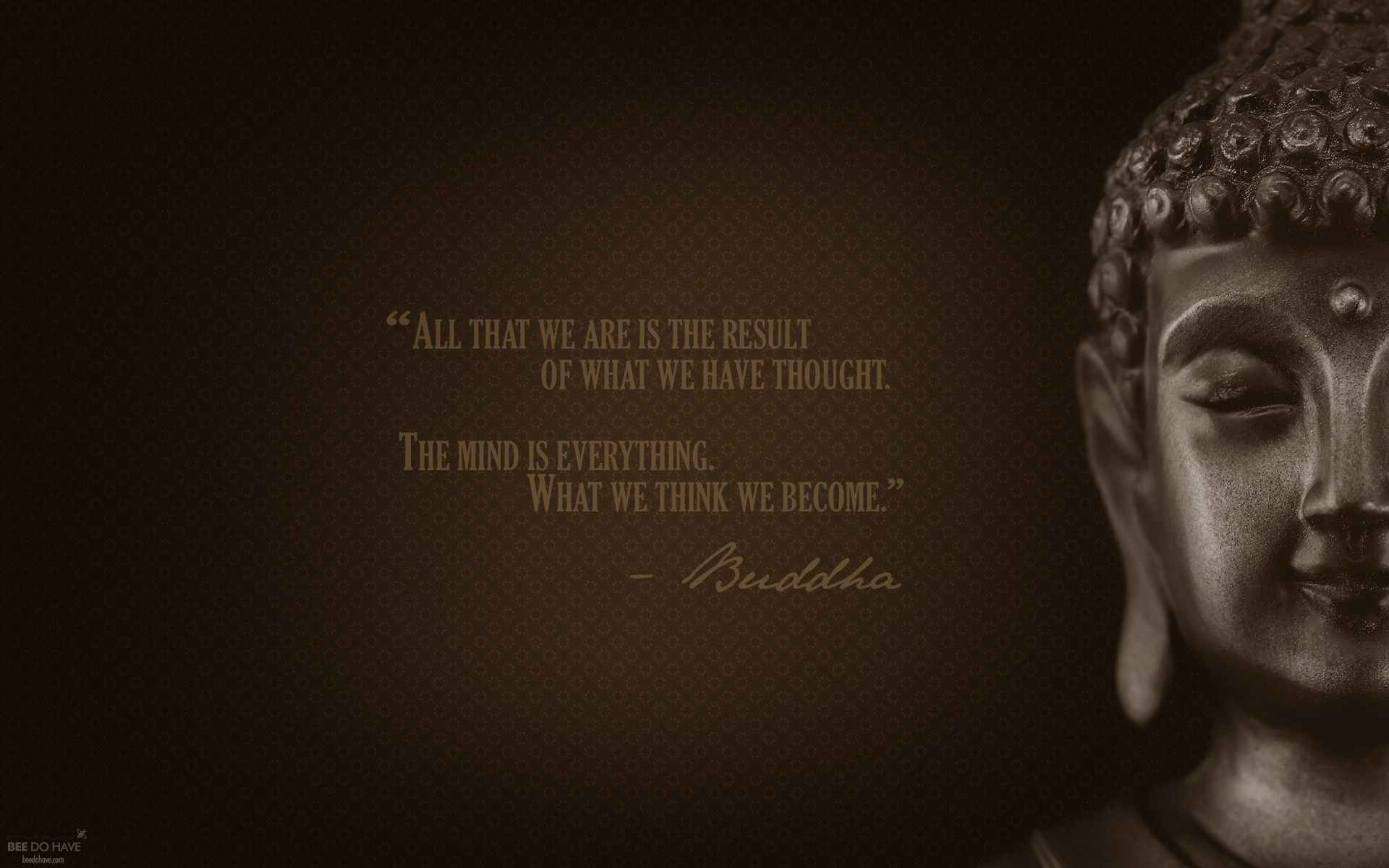 Statua Buddha con citazione, 1920x1200 WUXGA, Desktop