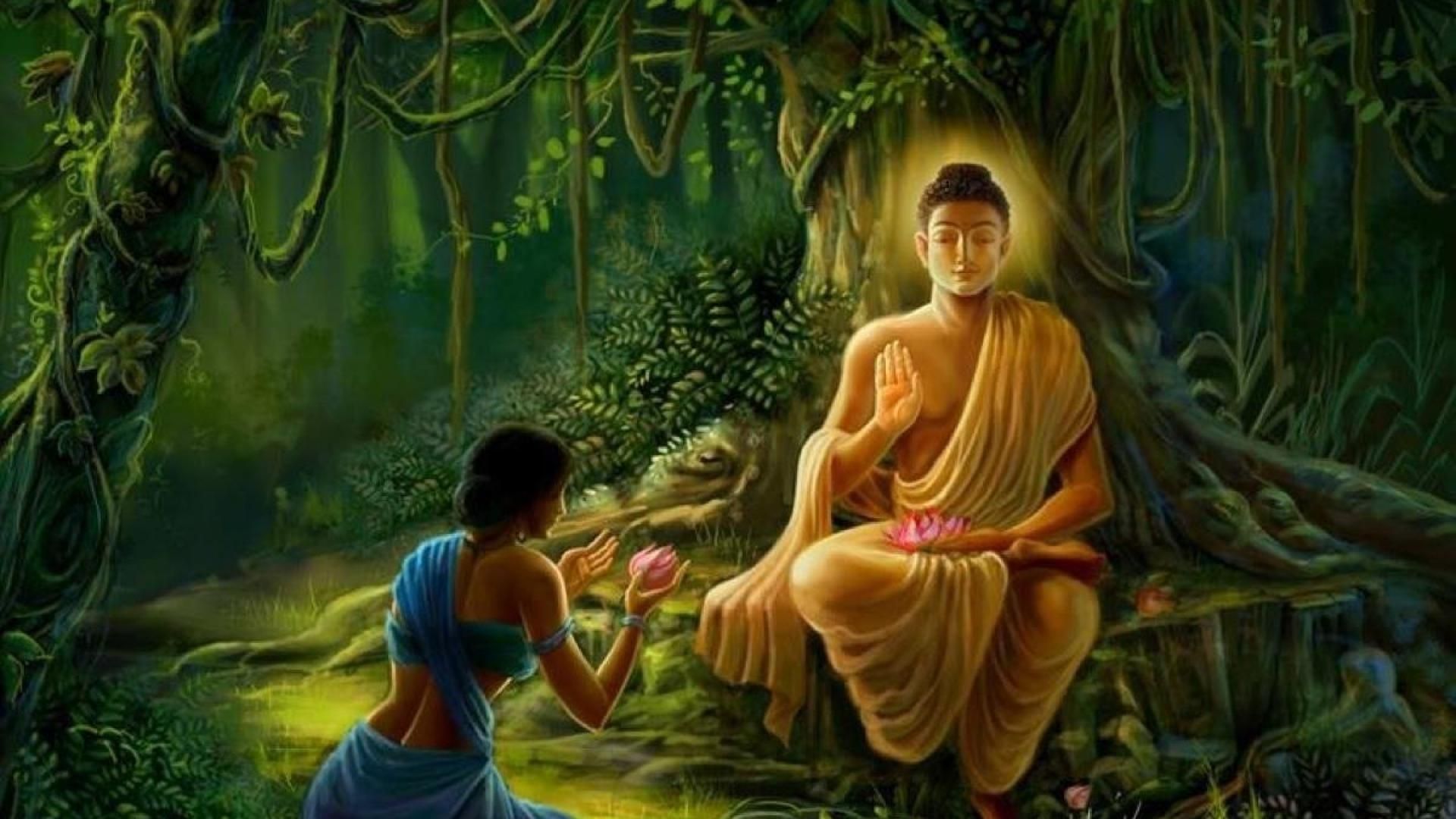 Buddha seduto sotto albero, 1920x1080 1080p, PC