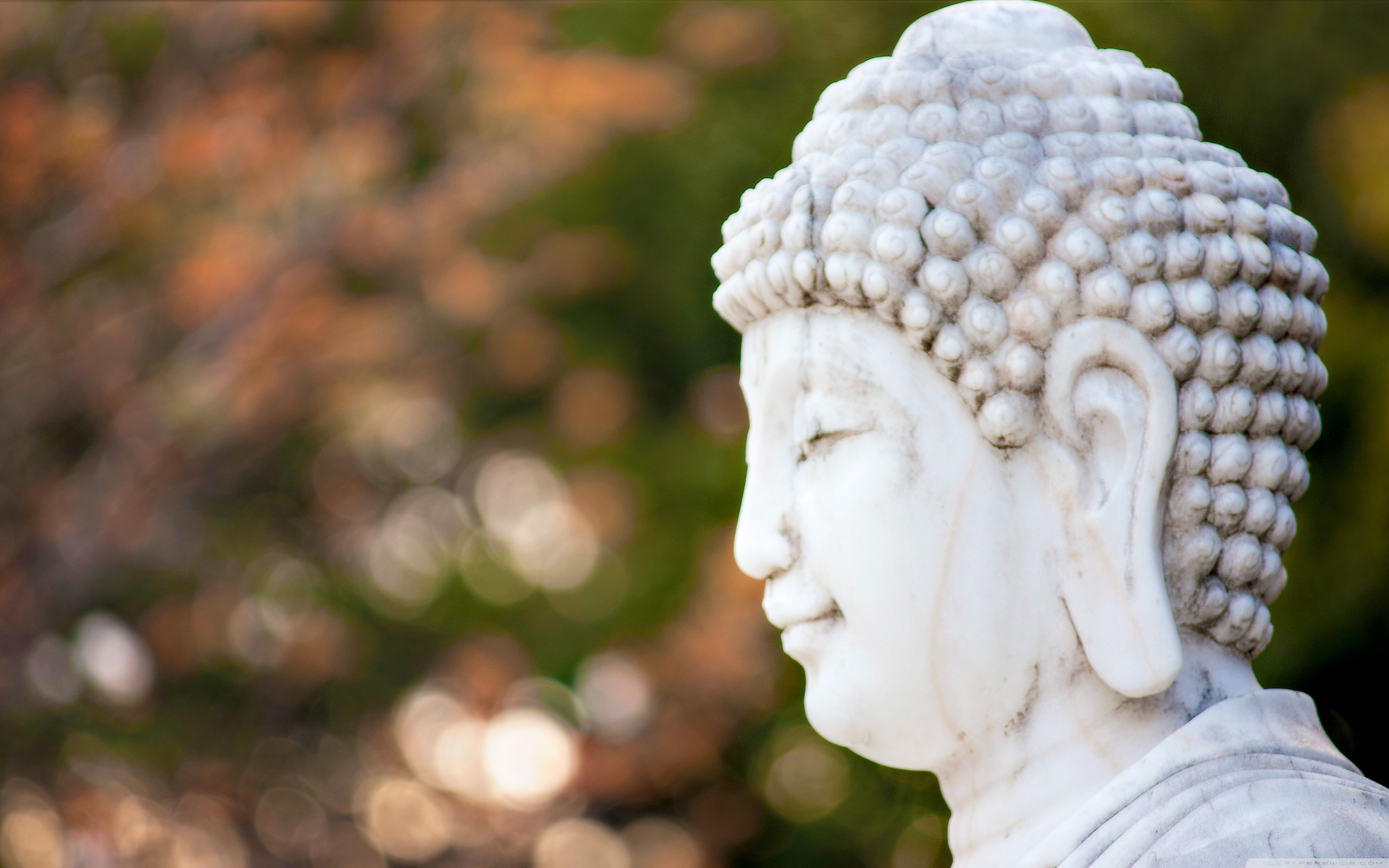 Statua Buddha in marmo bianco, 3840x2400 Ultra HD, PC