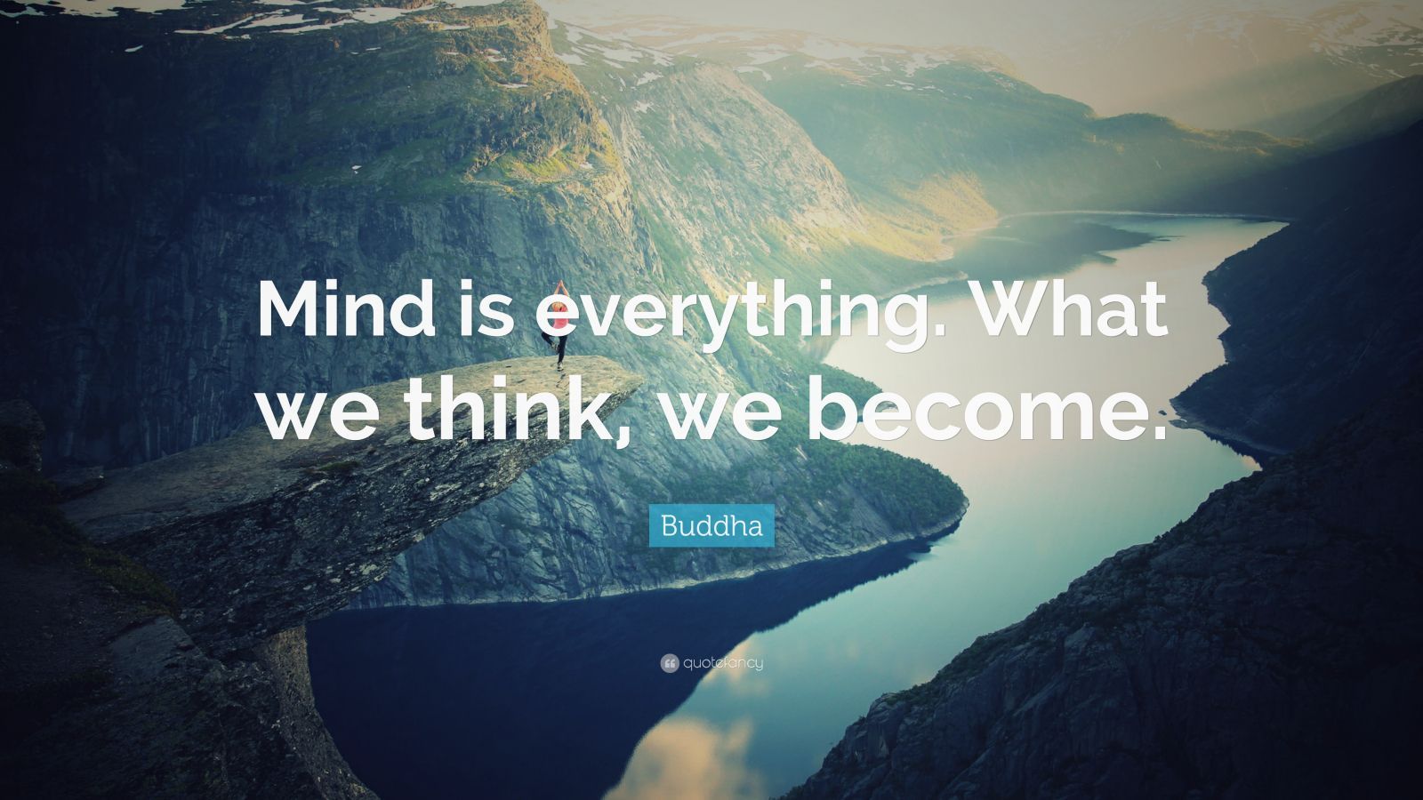 Citazione Buddha, roccia panoramica, 1600x900 900p, Desktop