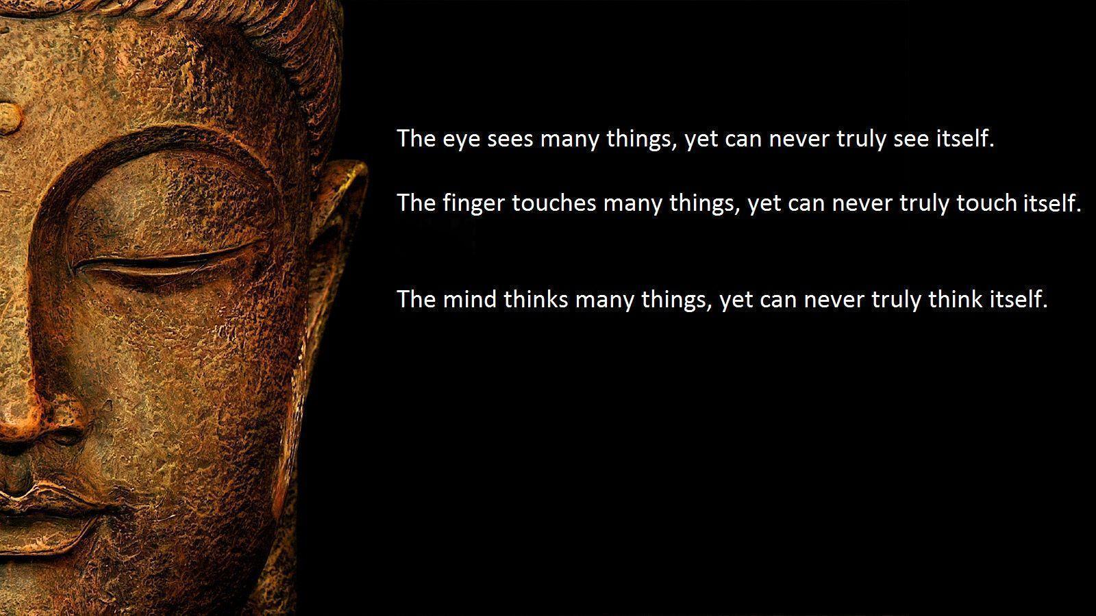 Statua Buddha con citazione, 1600x900 HD, PC