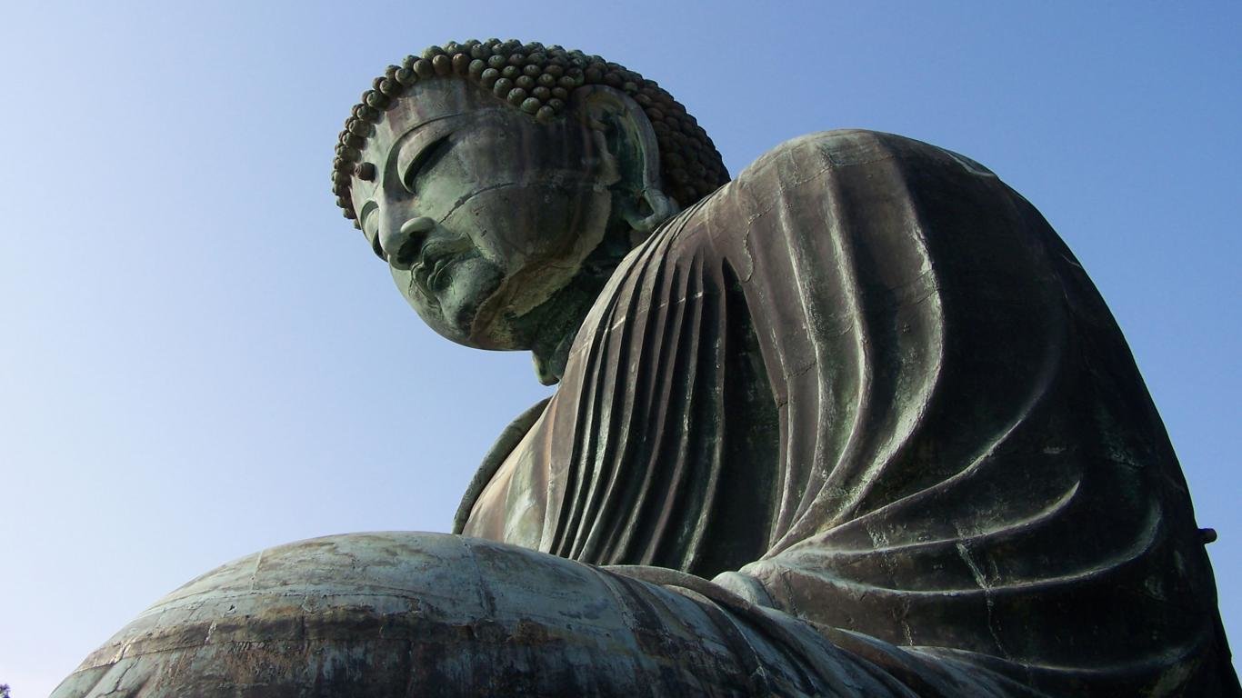 Statua Grande Buddha bronzo, 1366x768 720p, Monitor Gaming
