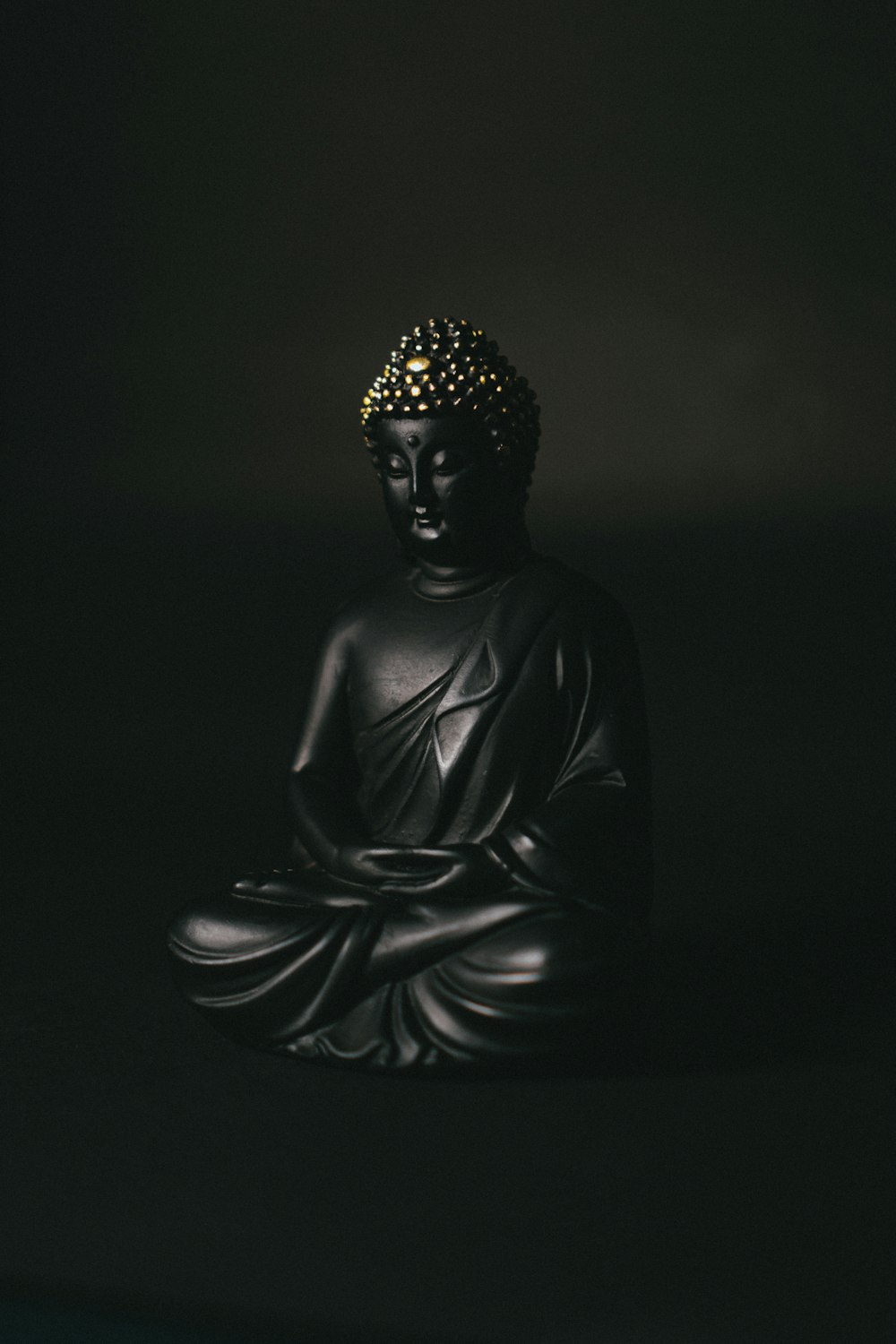 Statuetta Buddha nero dorato, 1000x1500 Verticale, Mobile