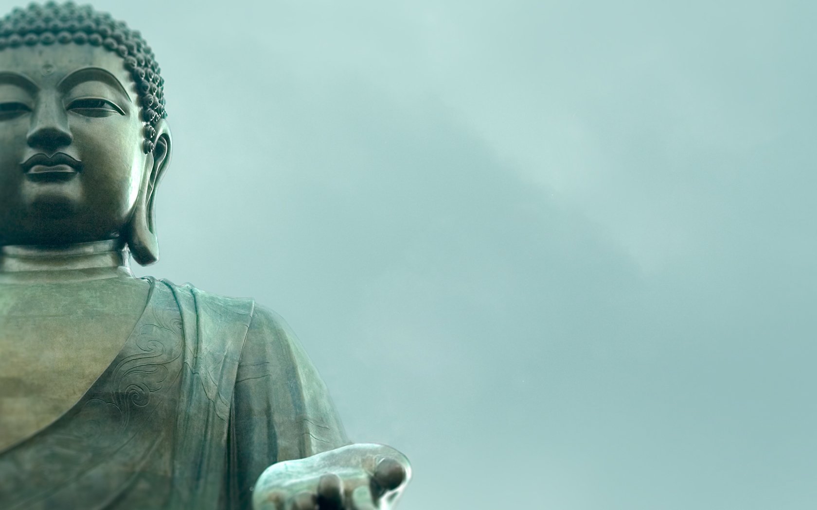 Statua Buddha bronzo cielo, 1680x1050 900p, HP Laptop