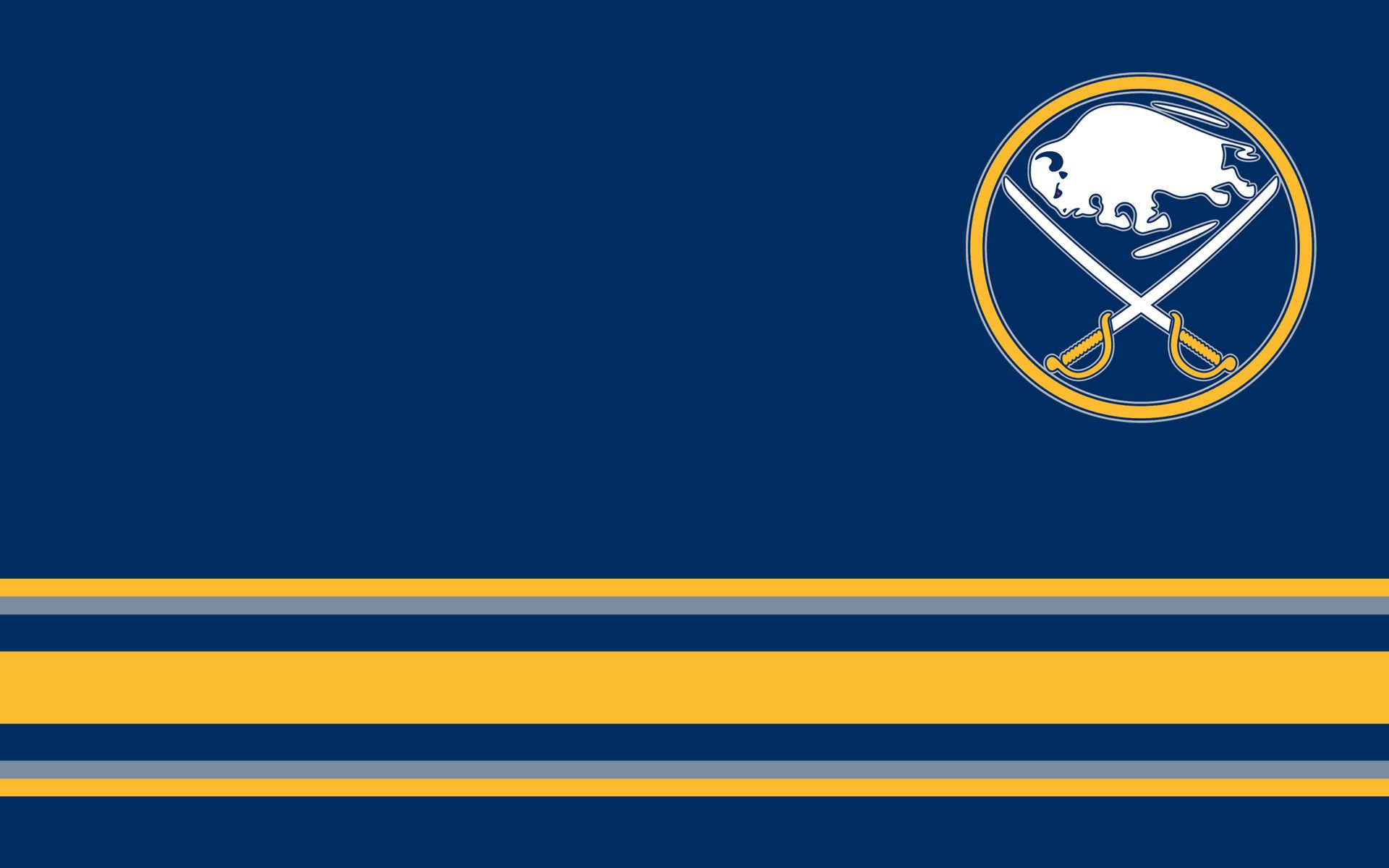 Logo Buffalo Sabres sfondo blu, 1920x1200 Full HD+ WUXGA, Desktop