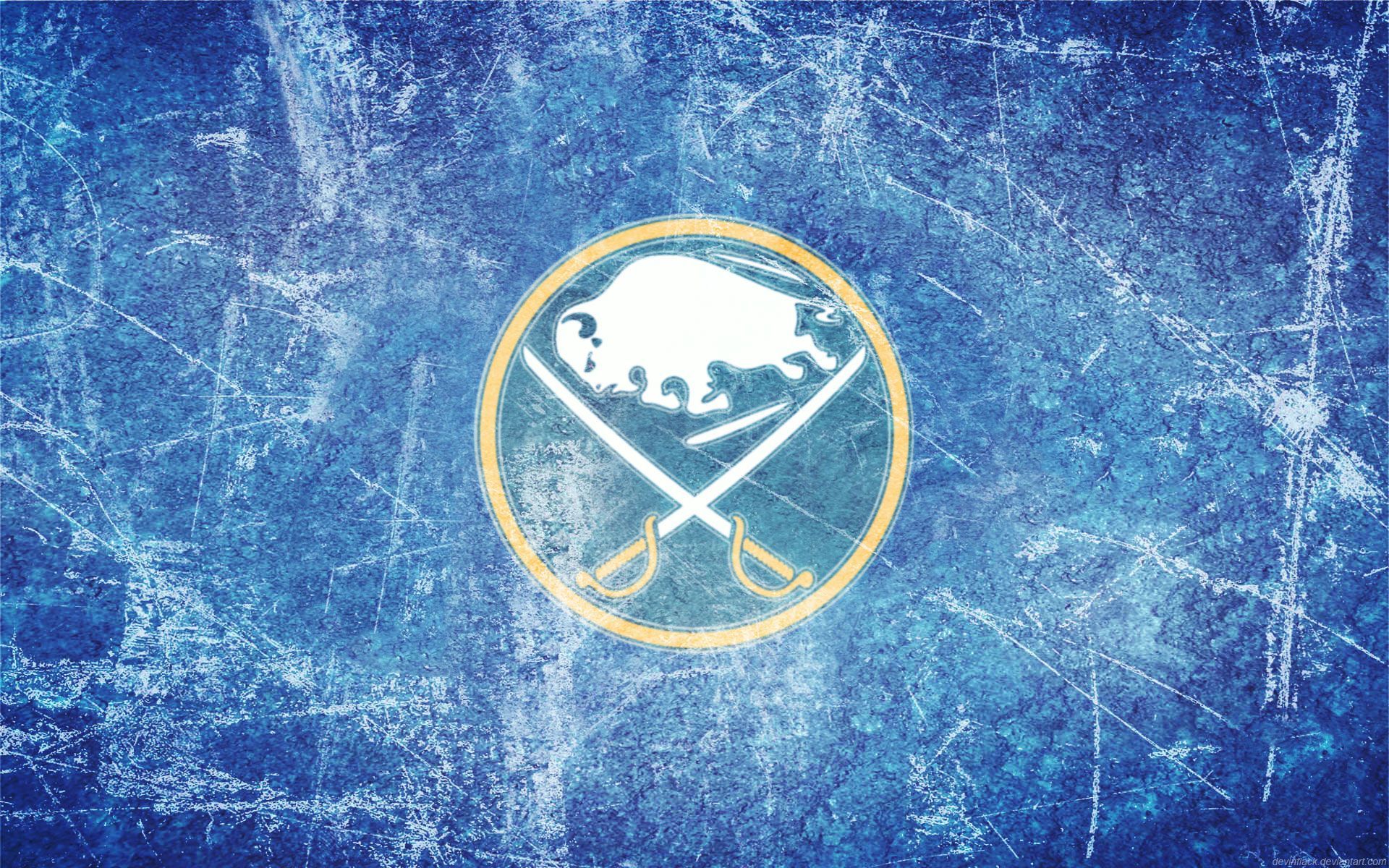 Logo Buffalo Sabres ghiaccio, hockey, 1920x1200 Full HD+, Laptop