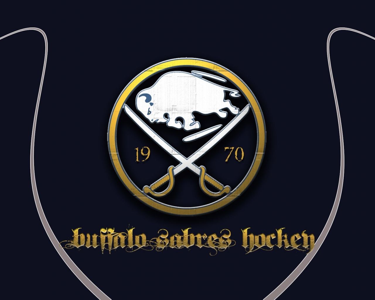 Logo Buffalo Sabres hockey, 1280x1024 720p, PC
