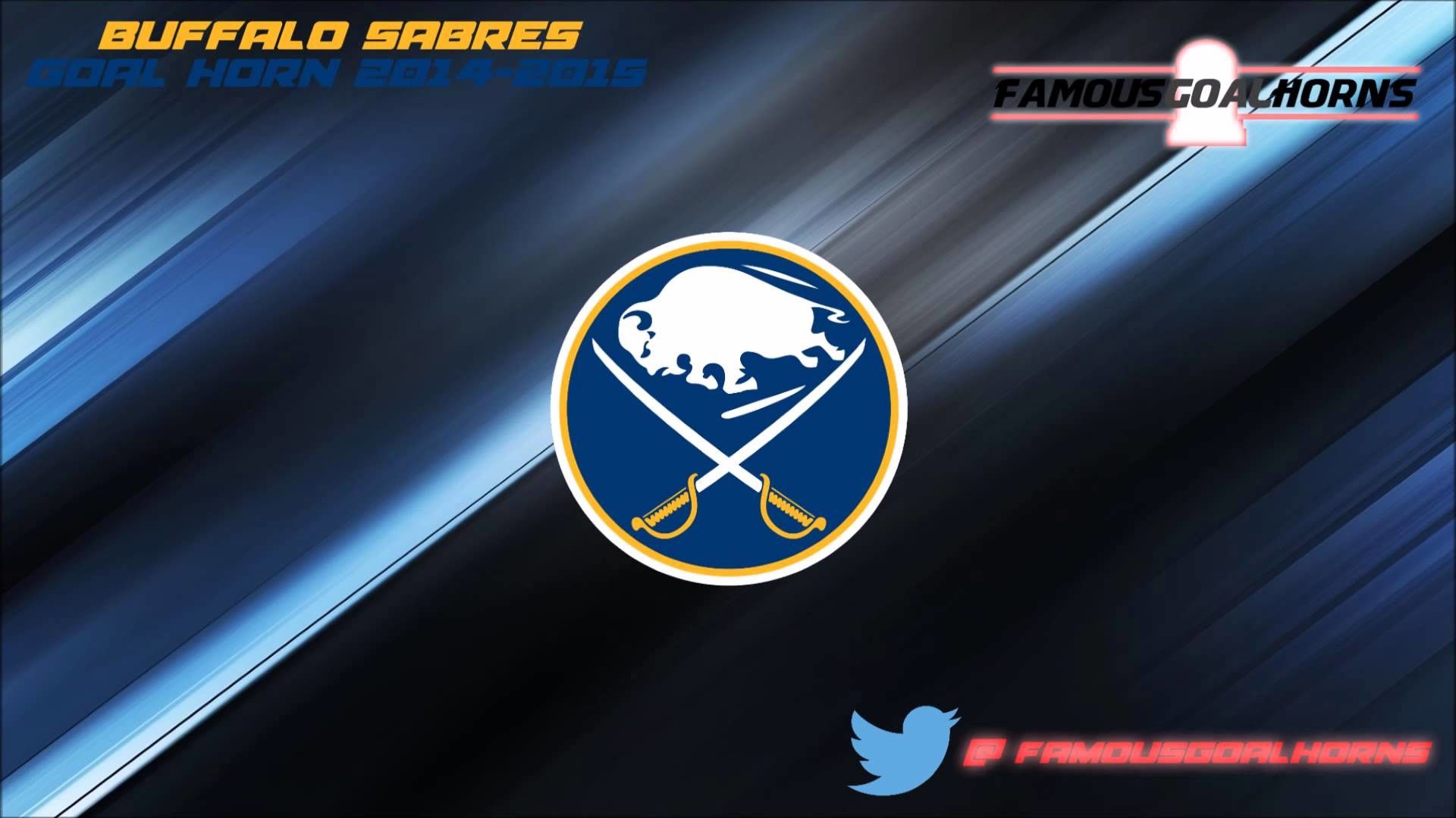 Logo Buffalo Sabres blu argento, 1920x1080 Full HD, Desktop