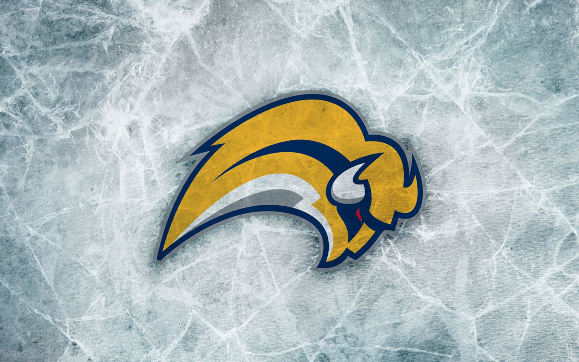 Logo Buffalo Sabres su ghiaccio, 1920x1200 Full HD+ WUXGA, PC