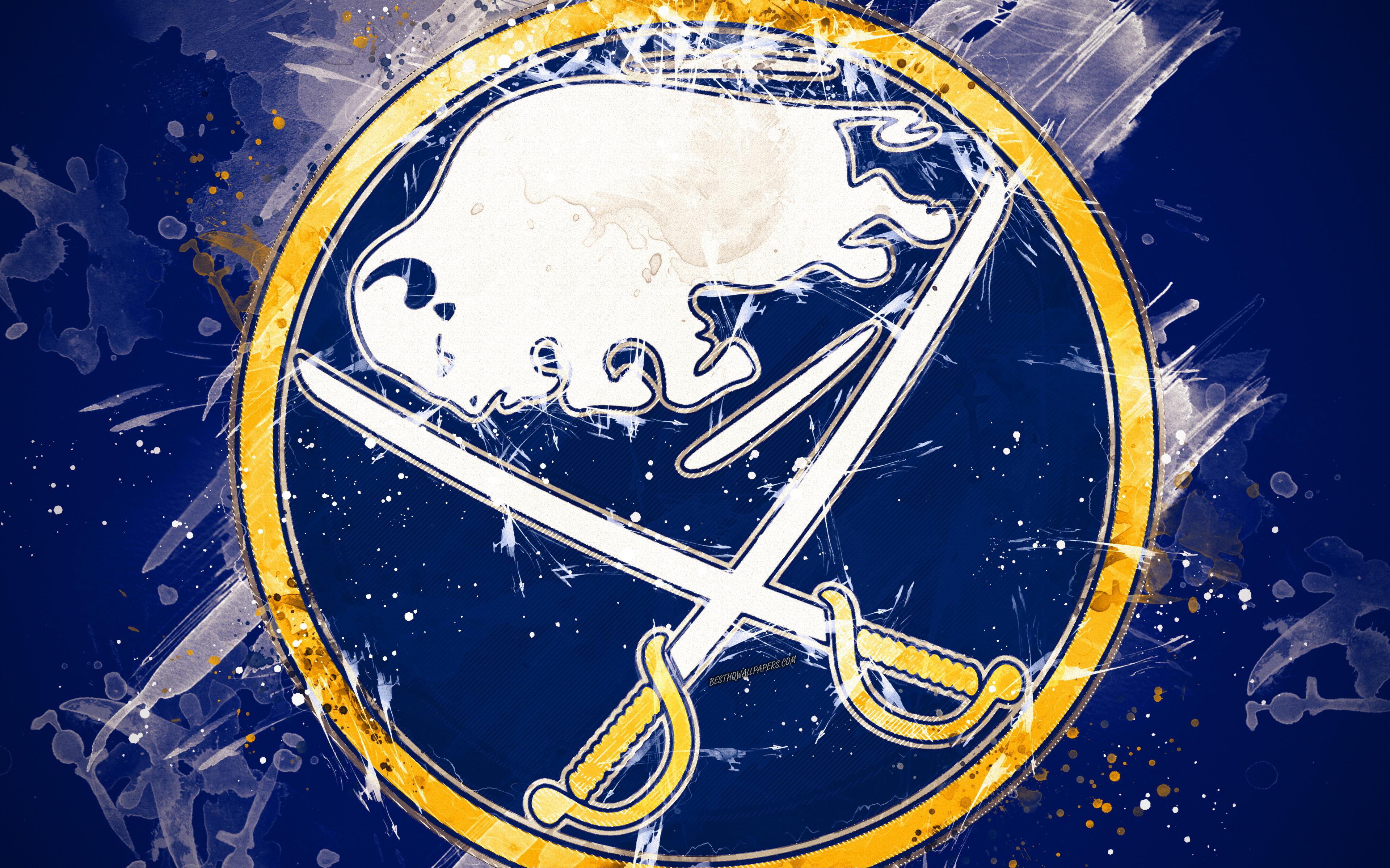 Logo Buffalo Sabres bufalo, 3840x2400 Ultra HD, 4K TV