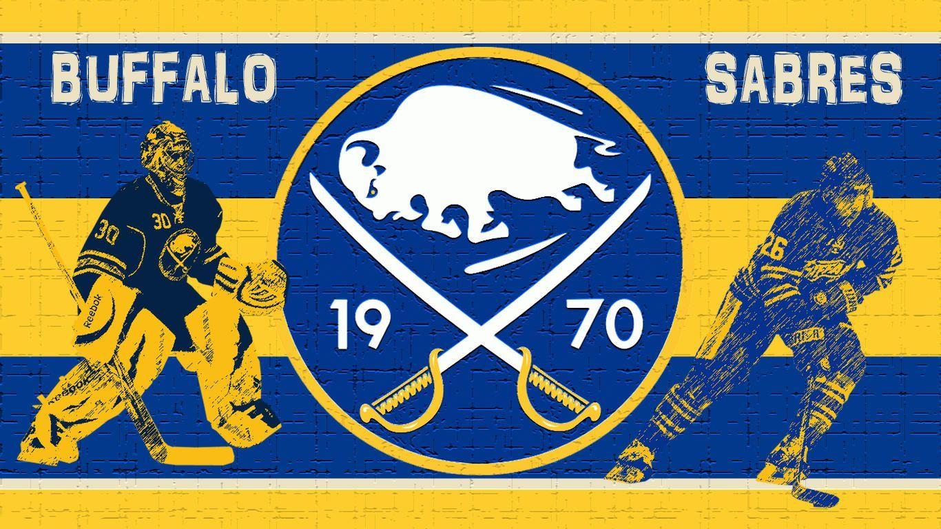 Logo Buffalo Sabres hockey, 1366x768 720p, Laptop