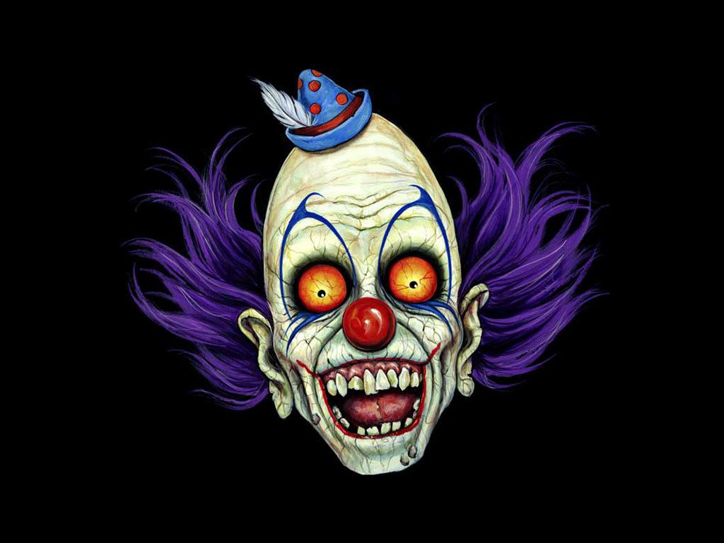 Clown malvagio con corna demoniache, 1280x1024 HD, Desktop
