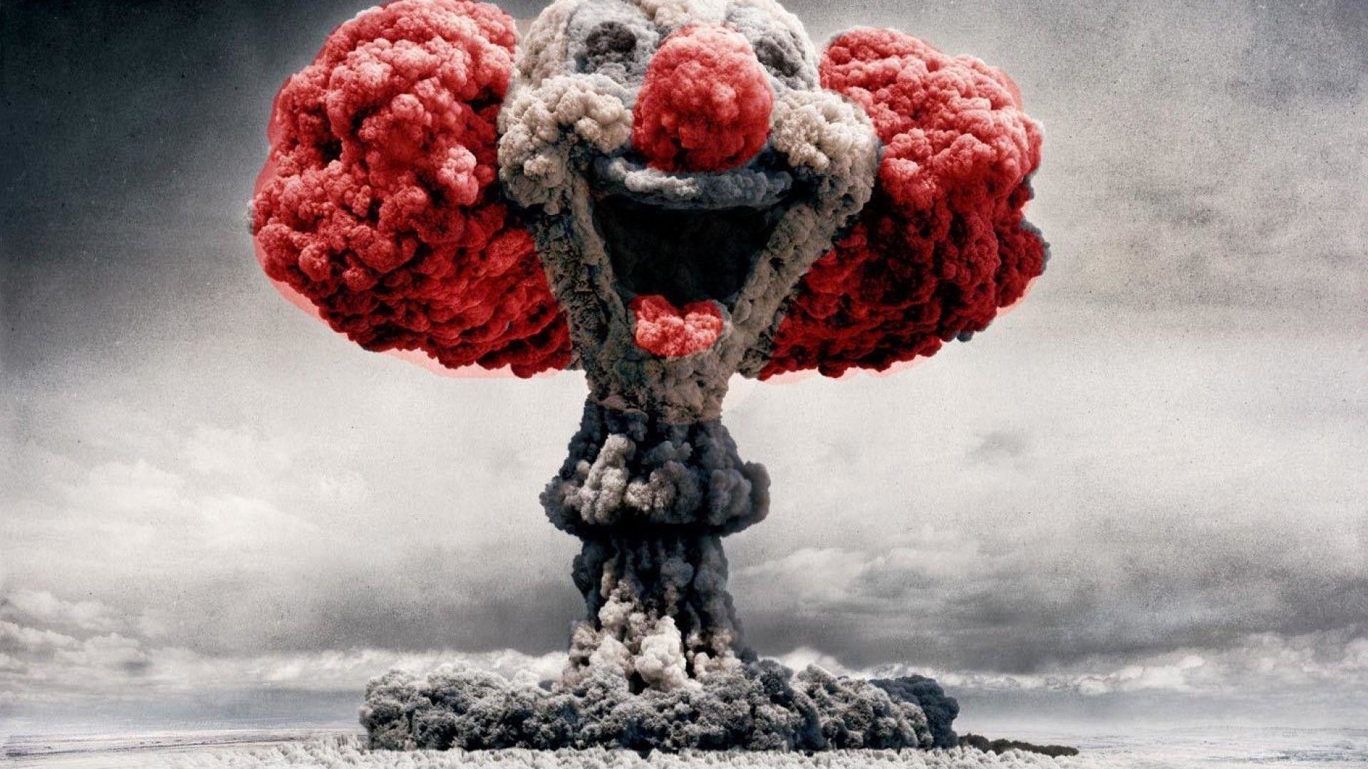 Clown malvagio viso rosso, 1024x768 HD, Laptop