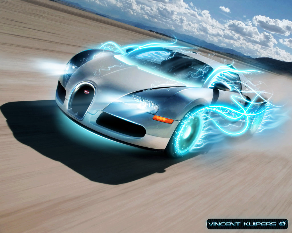 Bugatti Veyron con effetti elettrici, 1024x819 HD, Laptop
