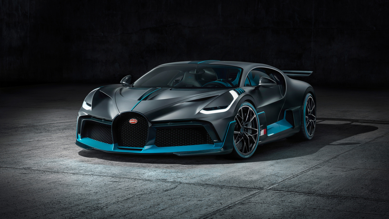 Bugatti Divo grigio scuro, 1366x768 HD, PC Desktop