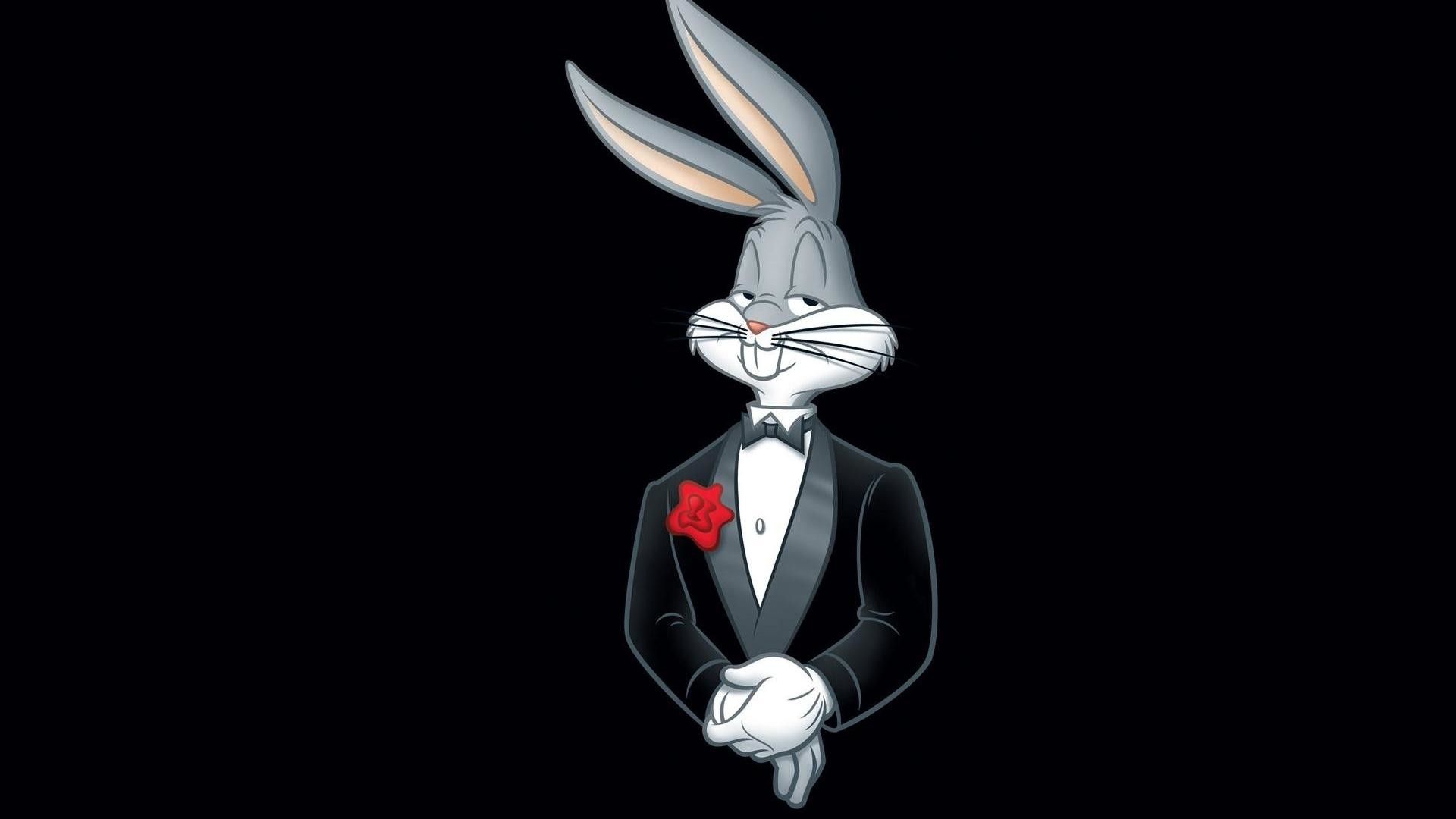 Bugs Bunny smoking sfondo nero, 1920x1080 Full HD 1080p, PC