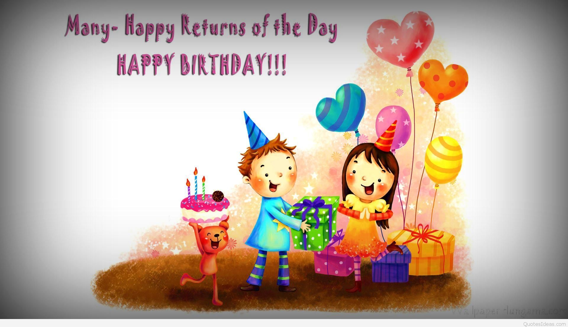 Bambini cartone festa compleanno palloncini, 1920x1107 Full HD 1080p, Desktop