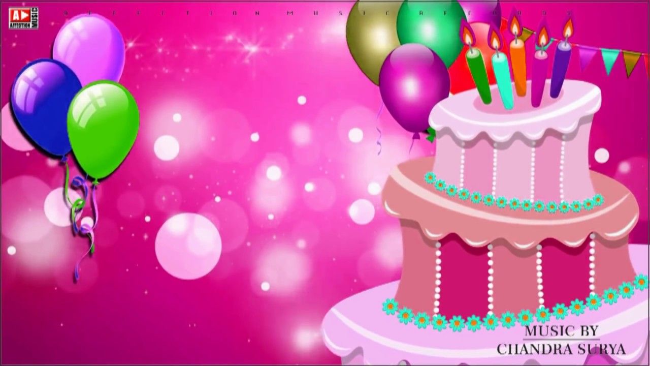 Torta rosa con palloncini colorati, 1280x720 HD, Desktop