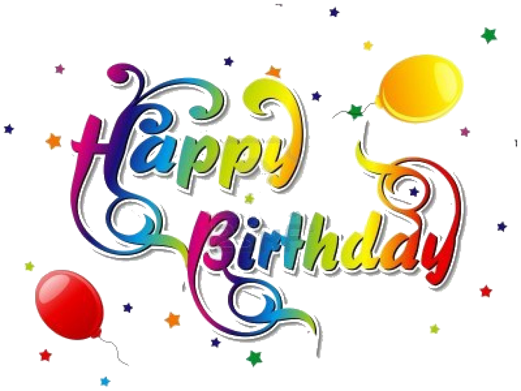 Scritta Happy Birthday colorata palloncini, 1024x768 HD, iMac