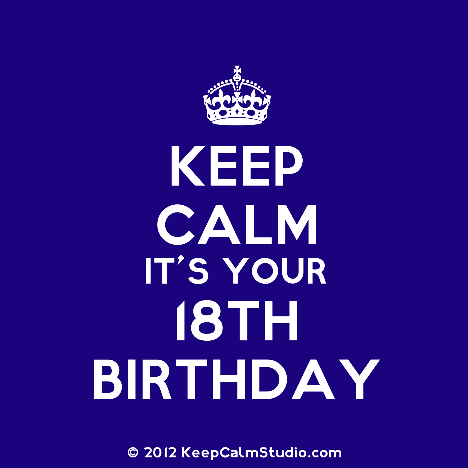 Keep Calm 18esimo compleanno blu, 1500x1500 HD, ROG Asus Laptop