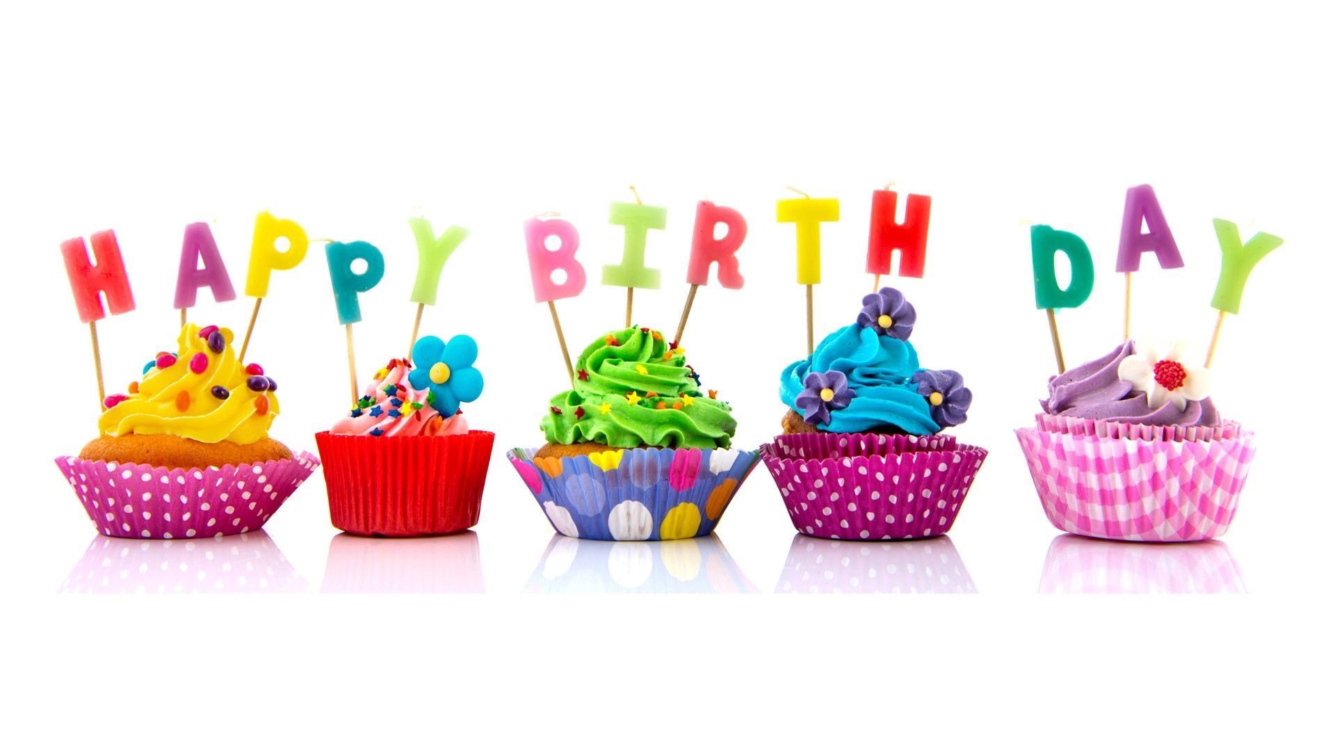 Cupcake colorati buon compleanno, 1920x1080 1080p, PC Desktop