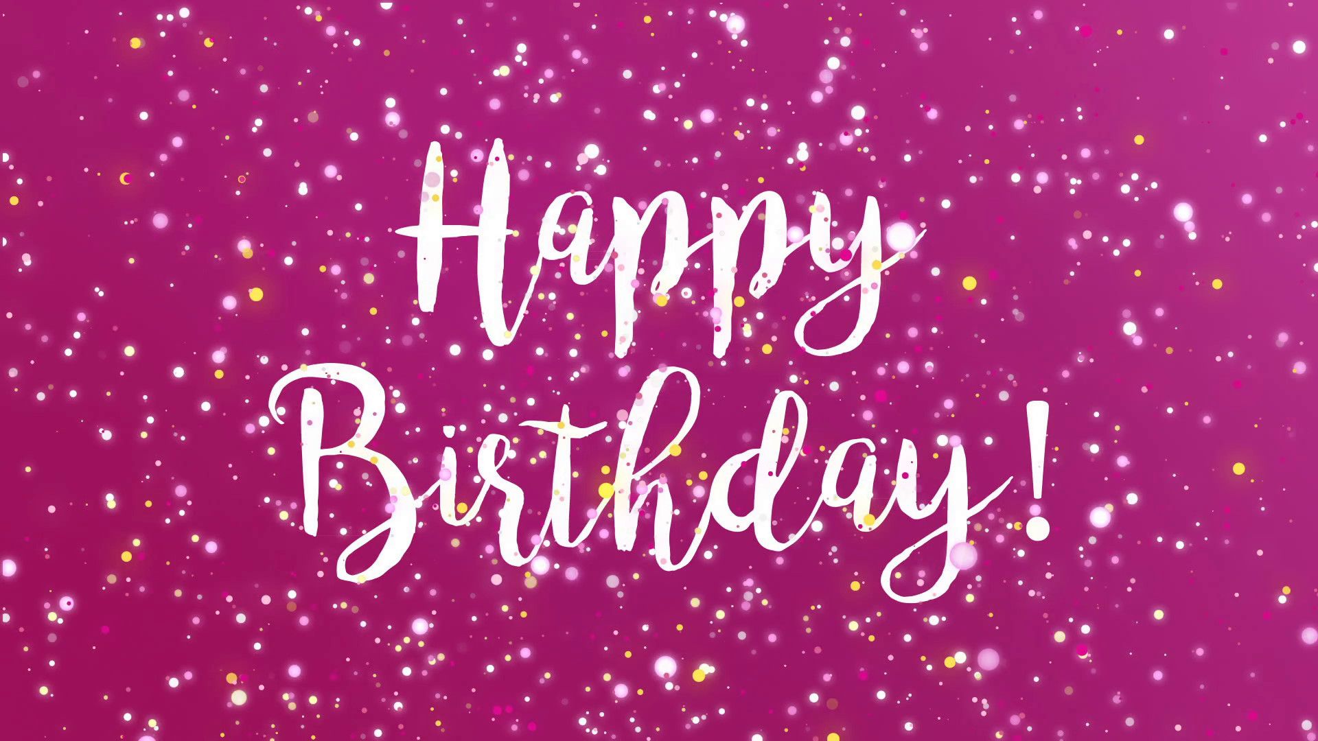Scritta Happy Birthday sfondo rosa, 1920x1080 Full HD, PC Desktop