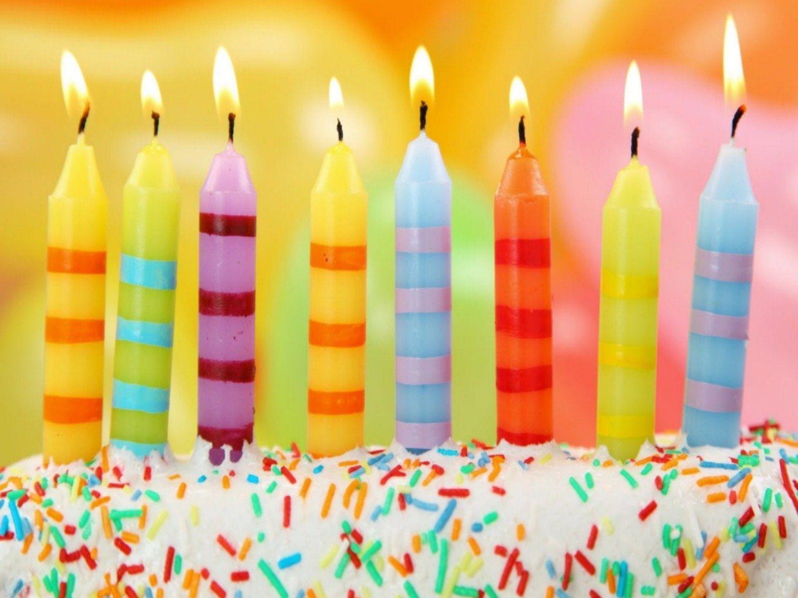 Candeline colorate torta compleanno, 1600x1200 HD Ready, PC Desktop