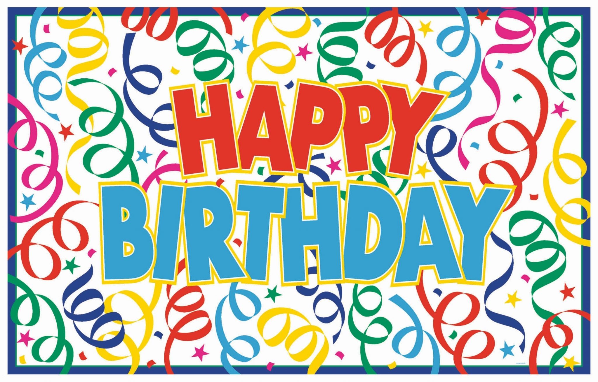 Buon compleanno stelle filanti colorate, 2048x1311 Hi-Res, PC