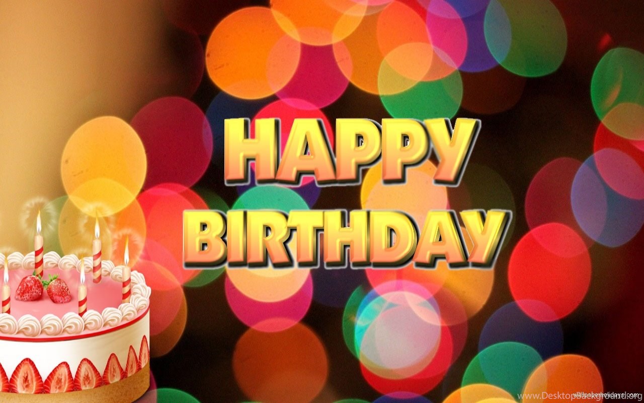 Torta compleanno con candeline colorate, 1280x800 HD, PC Desktop