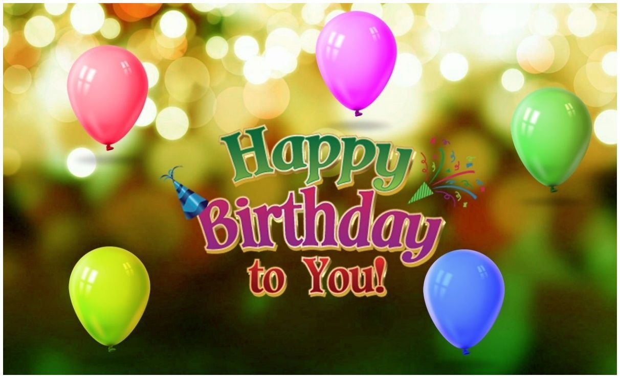 Palloncini colorati buon compleanno, 1212x740 HD, Monitor Gaming