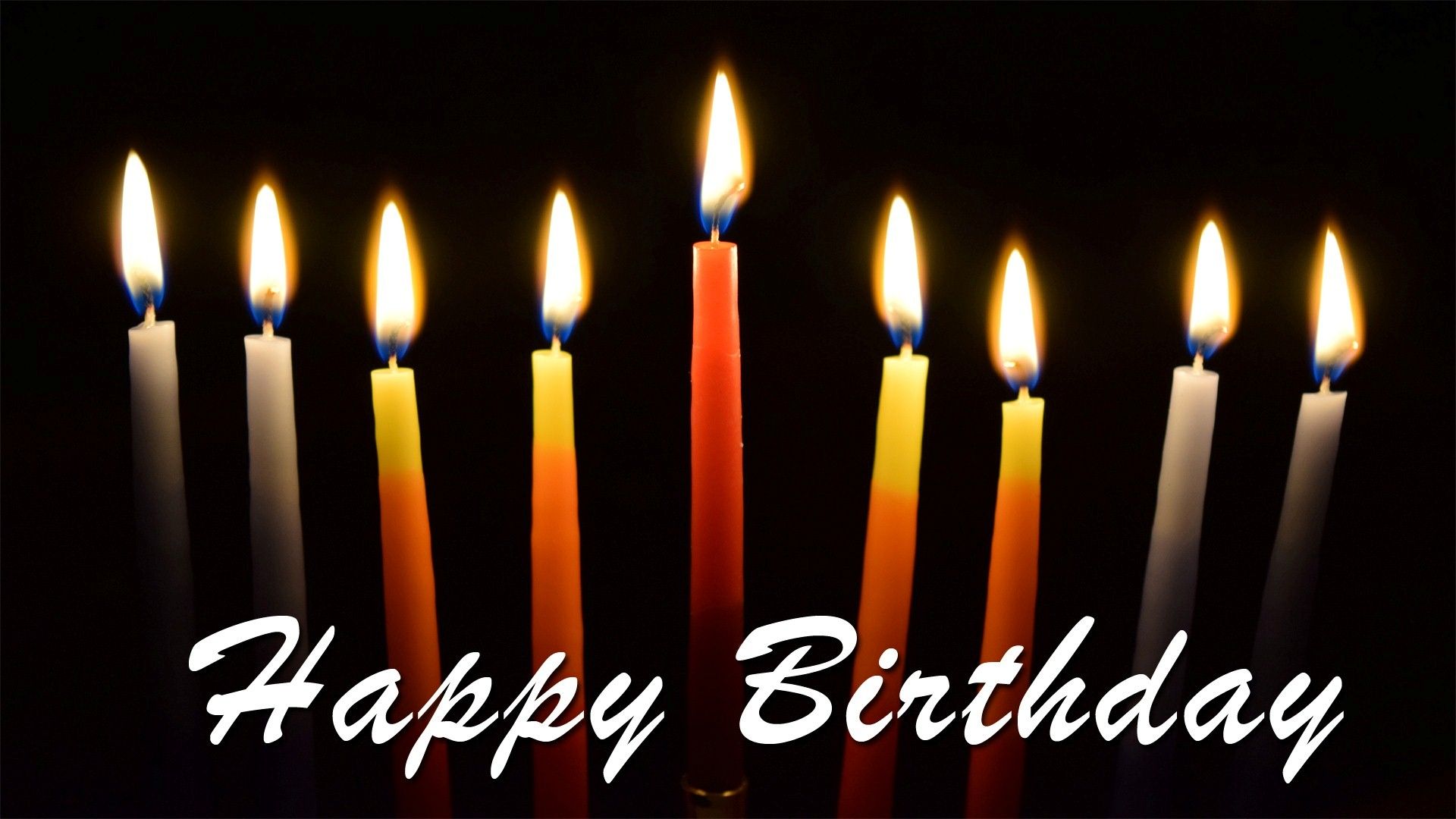 Candele accese buon compleanno, 1920x1080 Full HD 1080p, PC Desktop