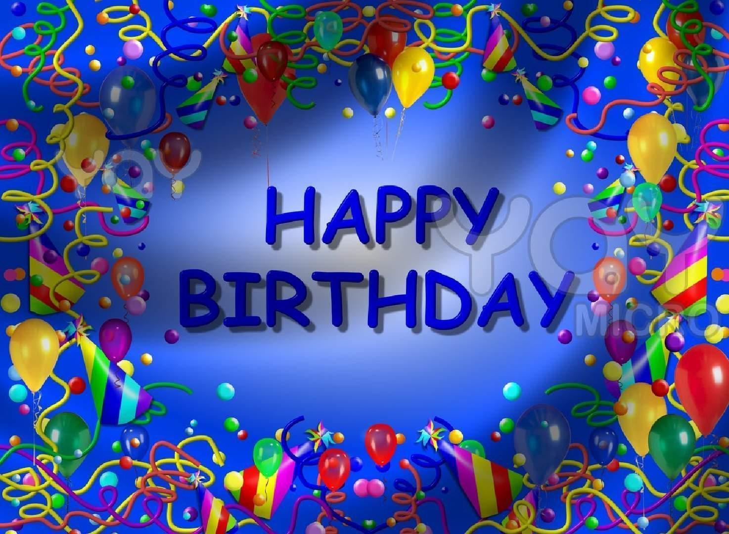 Buon compleanno palloncini colorati, 1474x1080 720p, PC