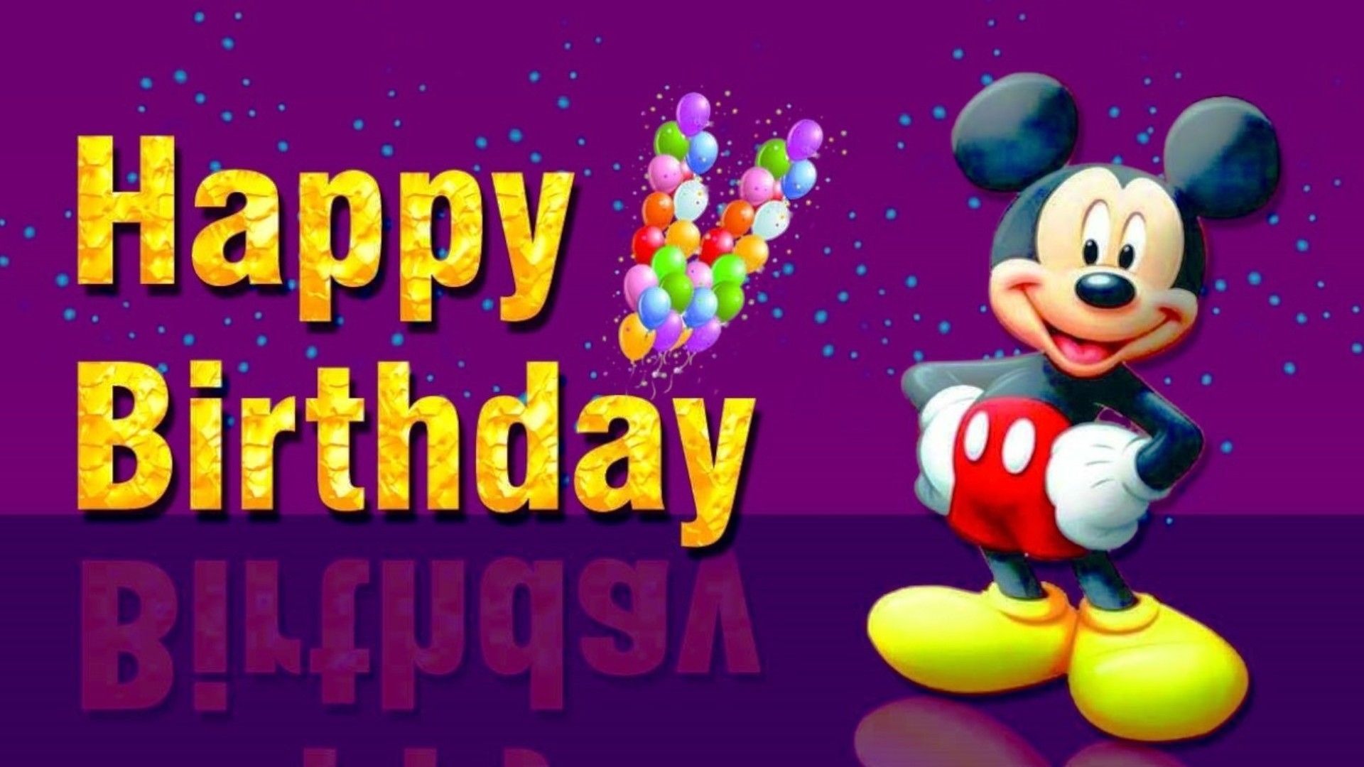 Topolino con palloncini colorati, Disney, 1920x1080 1080p, Desktop