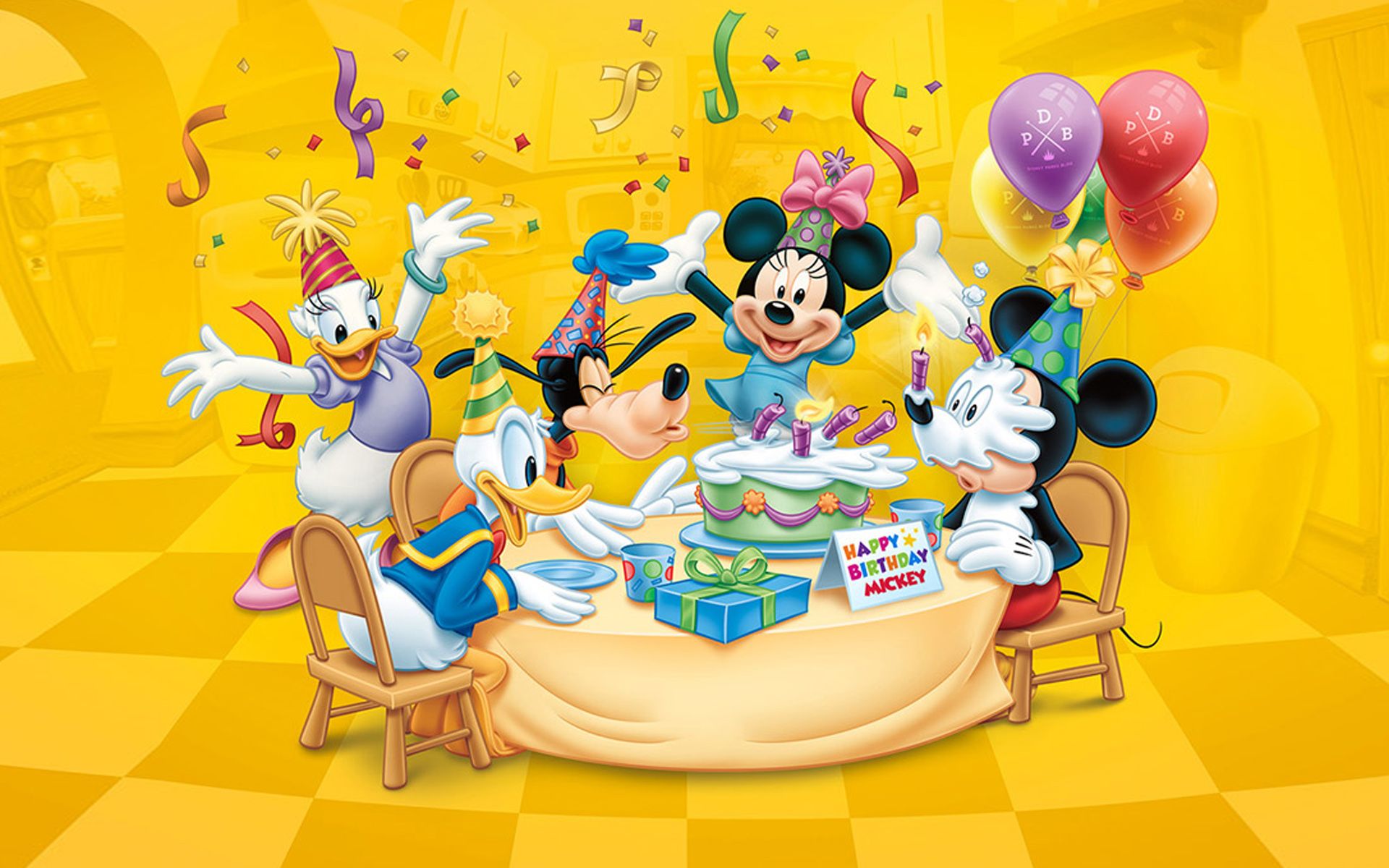 Topolino e amici Disney compleanno, classici d'animazione, 1920x1200 Full HD+ WUXGA, PC Desktop