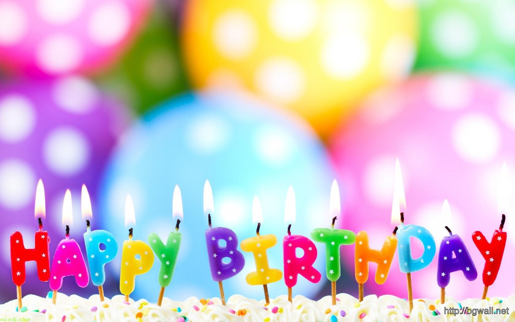 Candeline colorate Happy Birthday, 1680x1050 HD, Monitor Gaming