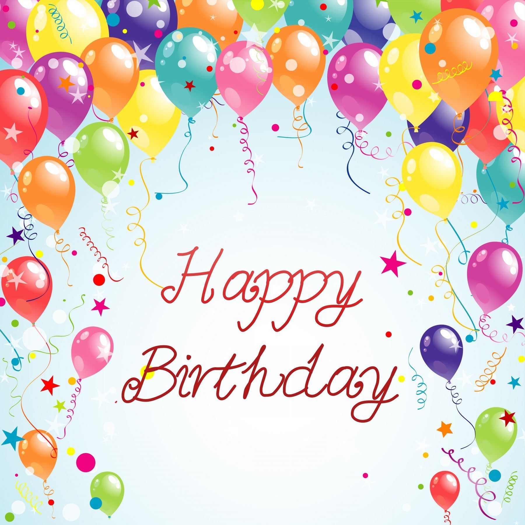 Palloncini colorati Happy Birthday, 1800x1800 HD Ready, PC