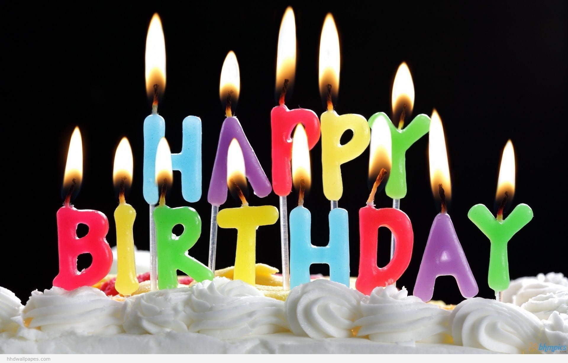 Candeline colorate Happy Birthday torta, 1920x1230 Full HD+ WUXGA, PC Desktop