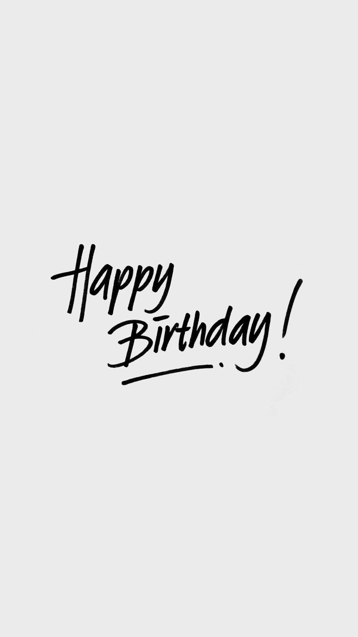 Scritta Happy Birthday minimal, 1242x2208 Full HD Verticale, iPhone