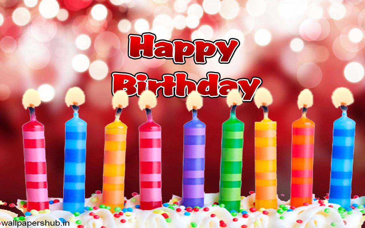 Candeline colorate torta compleanno, 1280x800 HD, Desktop
