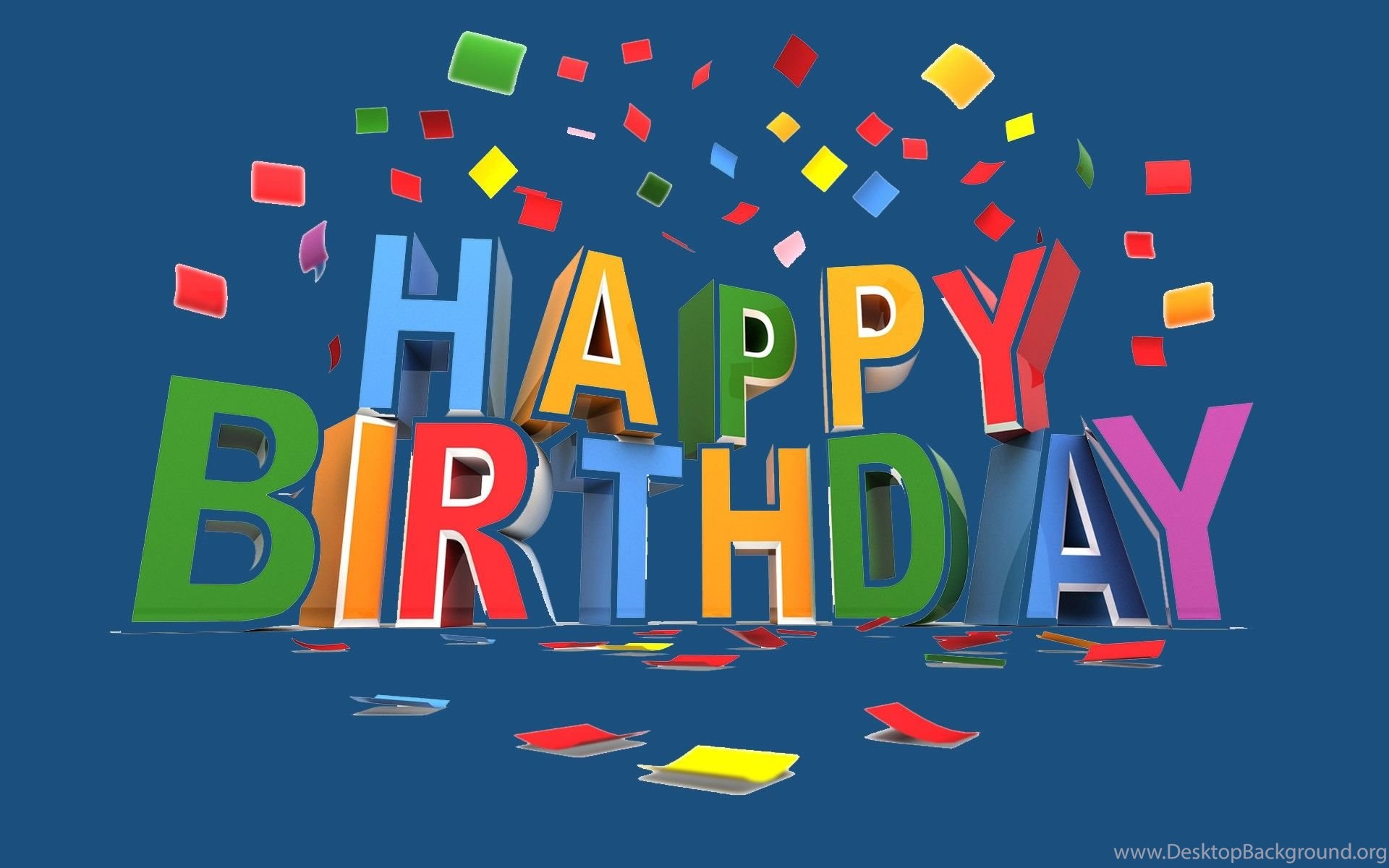 Scritta Happy Birthday 3D colorata, 1920x1200 Full HD+, iMac