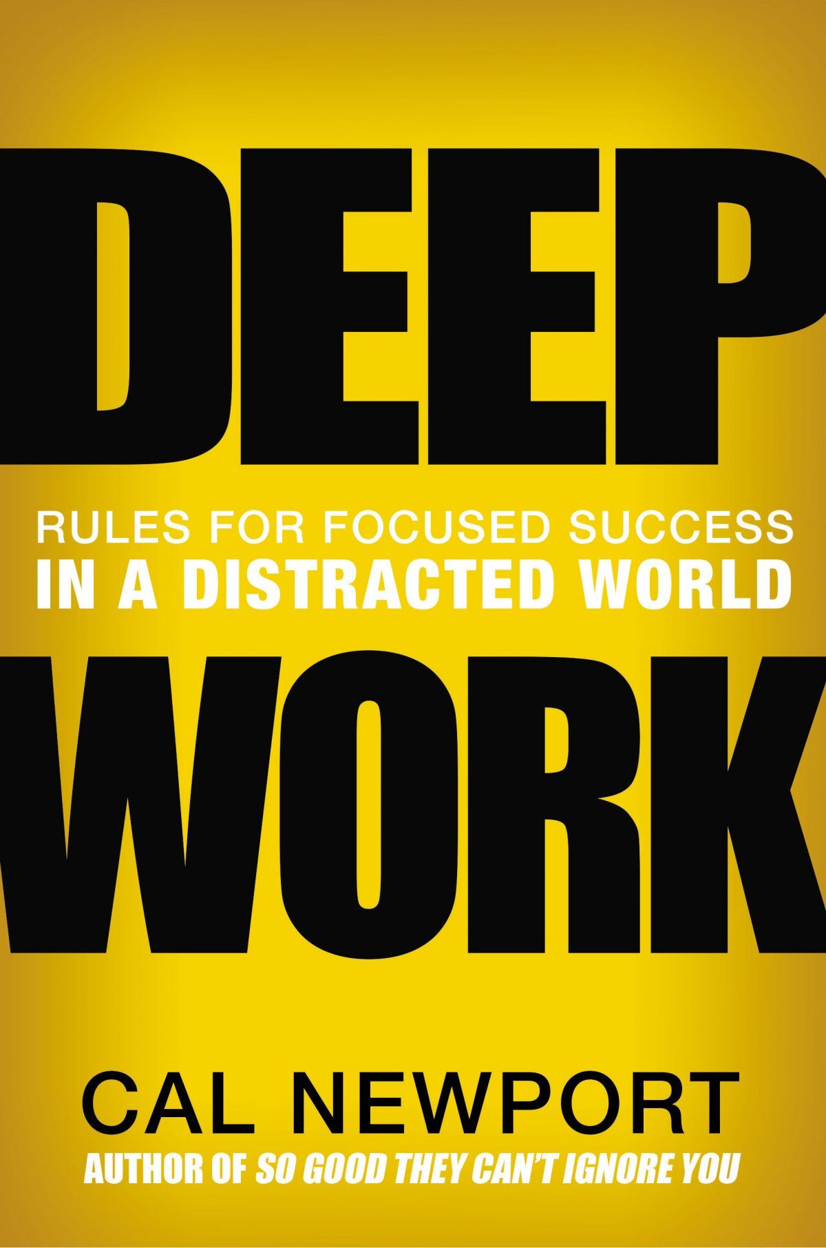 Copertina libro Deep Work giallo, 1200x1812 Full HD Verticale, iPhone