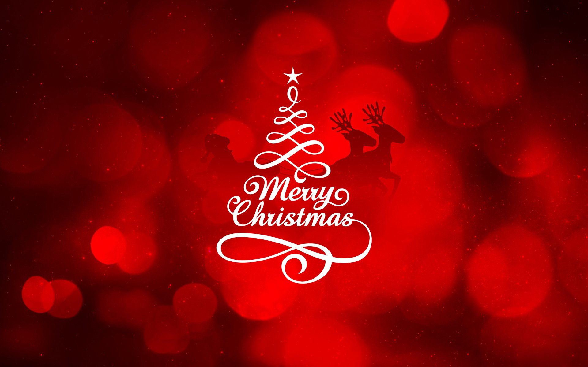 Albero Natale renne rosso, 1920x1200 WUXGA, Desktop
