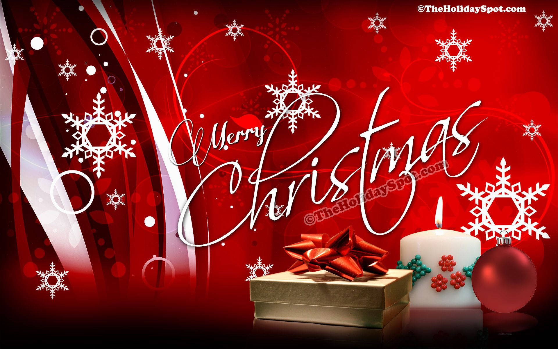 Buon Natale rosso con candela, 1920x1200 Full HD+ WUXGA, PC