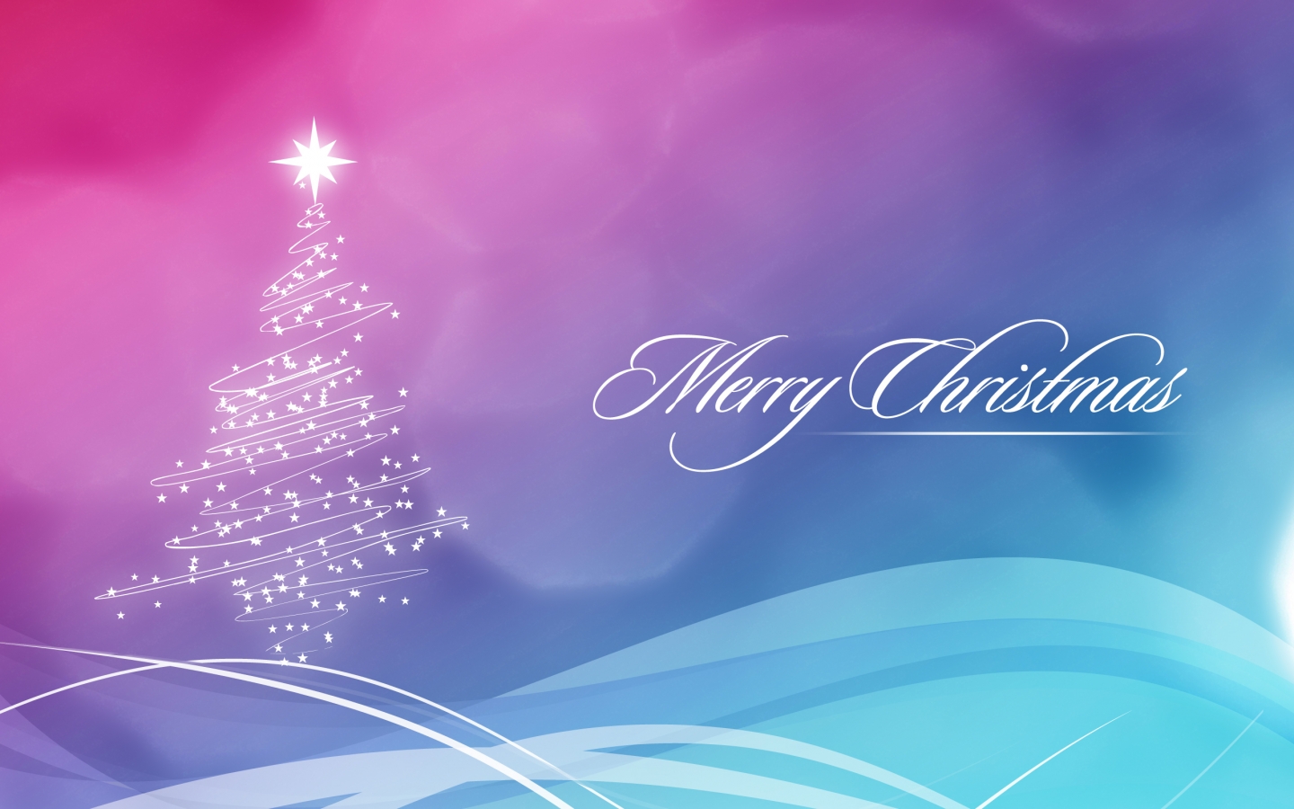 Albero di Natale luminoso astratto, 1440x900 720p, PC