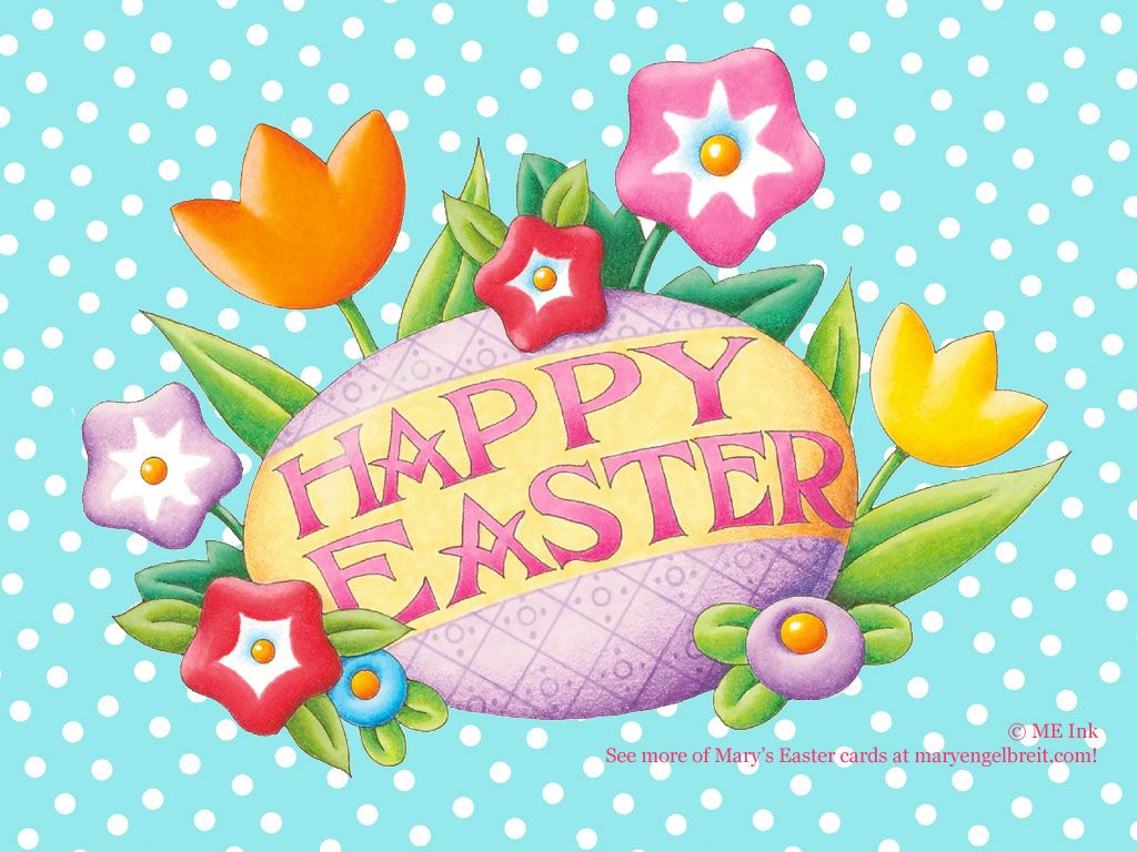 Uovo di Pasqua con fiori colorati, 1024x768 HD, PC